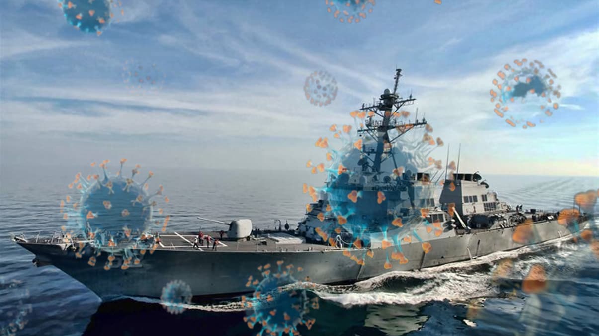 Tehlikeli yak�nla�ma sonras� ABD'ye seslendi: Gidip evinizde Kovid-19'la sava��n