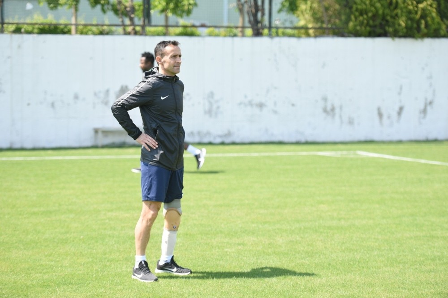 Ampute Milli Tak�m kaptan� Osman �akmak Denizlispor antrenman�nda