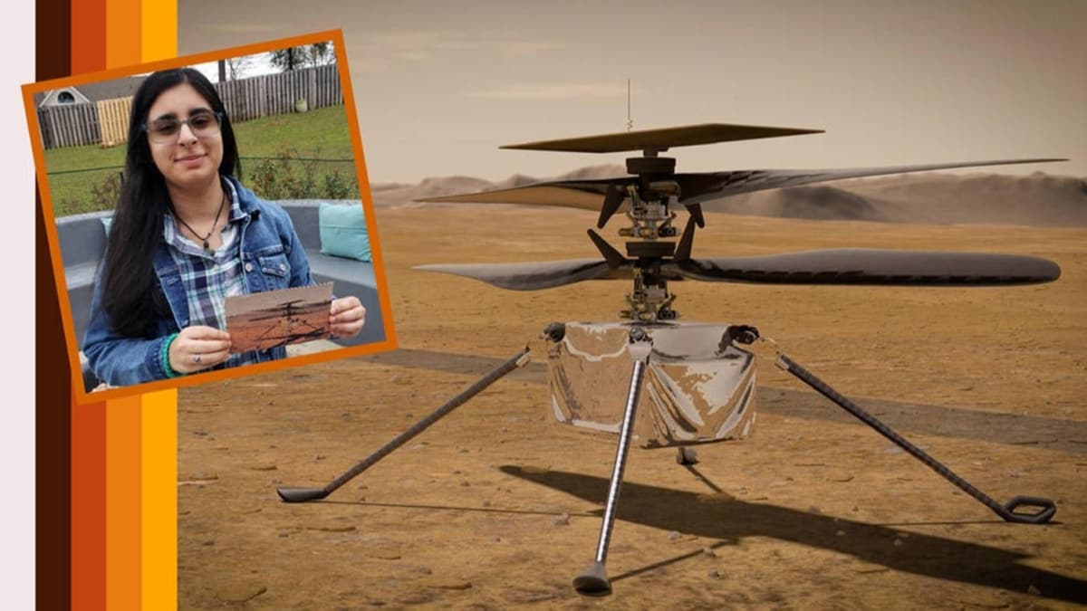 NASA'nn Mars'a gnderecei helikoptere ismini lise rencisi verdi 