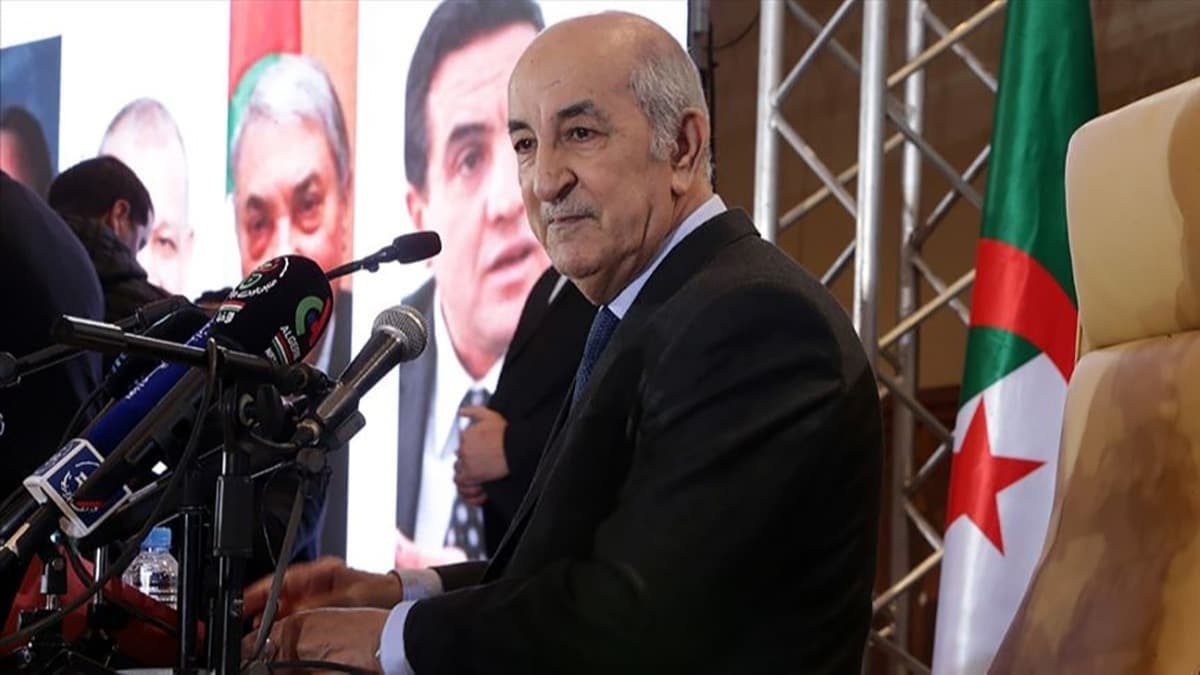 Cezayir Cumhurbakan Tebbun: Libya sorununun zm srecini balatmaya ok yaklamtk