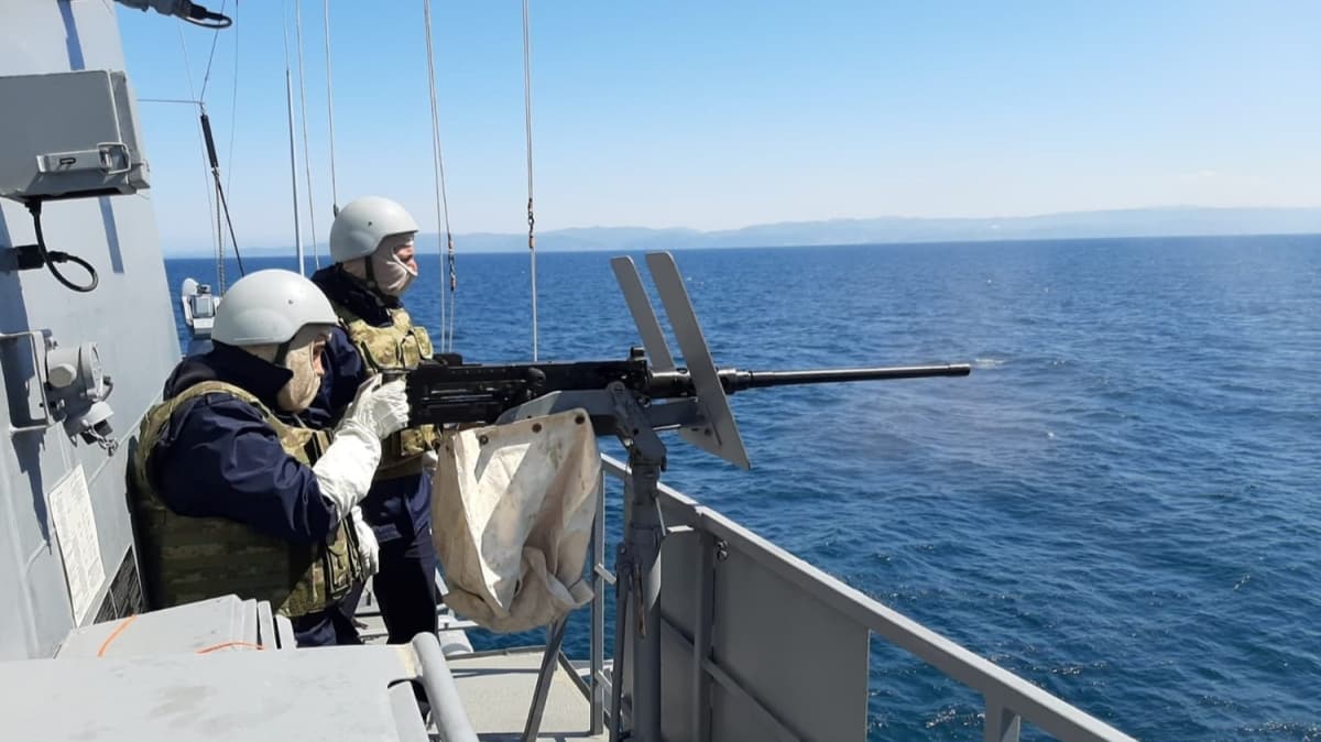 Deniz Kuvvetlerinin harekata hazrlk eitimleri Karadeniz, Akdeniz ve Ege Denizi'nde yapld