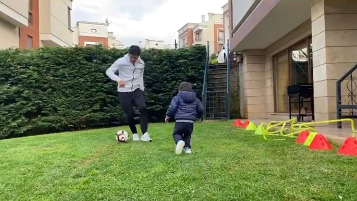 Guilherme oluyla bahede futbol keyfi yapt