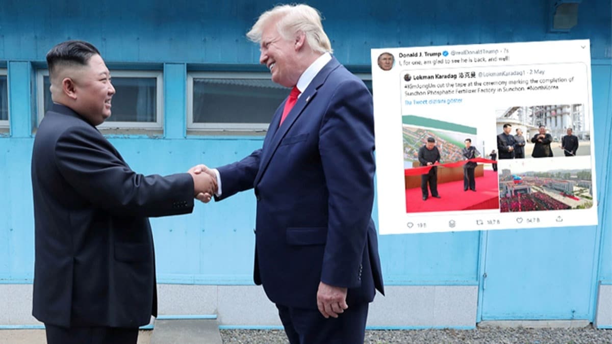 Trump'tan Kuzey Kore lideri iin ''iyi olduuna memnunum'' yorumu