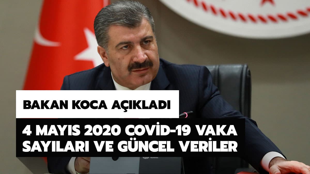 Sa�l�k Bakanl��� 4 May�s 2020 g�ncel koronavir�s verileri a��kland�! T�rkiye koronavir�s (Covid-19) tablosunda son durum ne?