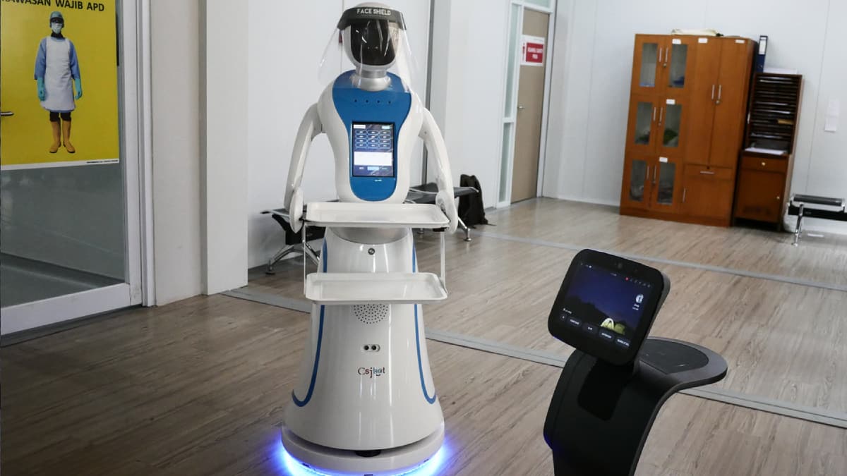 Robot asistanlar salg�nla m�cadelede g�rev al�yor