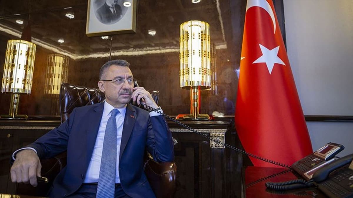 Cumhurbakan Yardmcs Oktay Yozgat'taki iftilerle telefonla grt