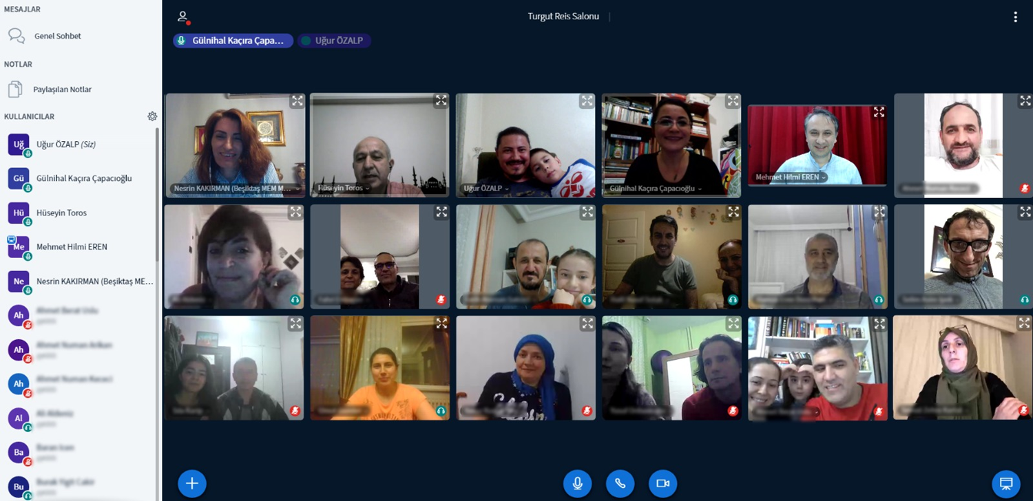 Koronavir�s nedeniyle e�itimden sonra veli toplant�lar� da 'online'