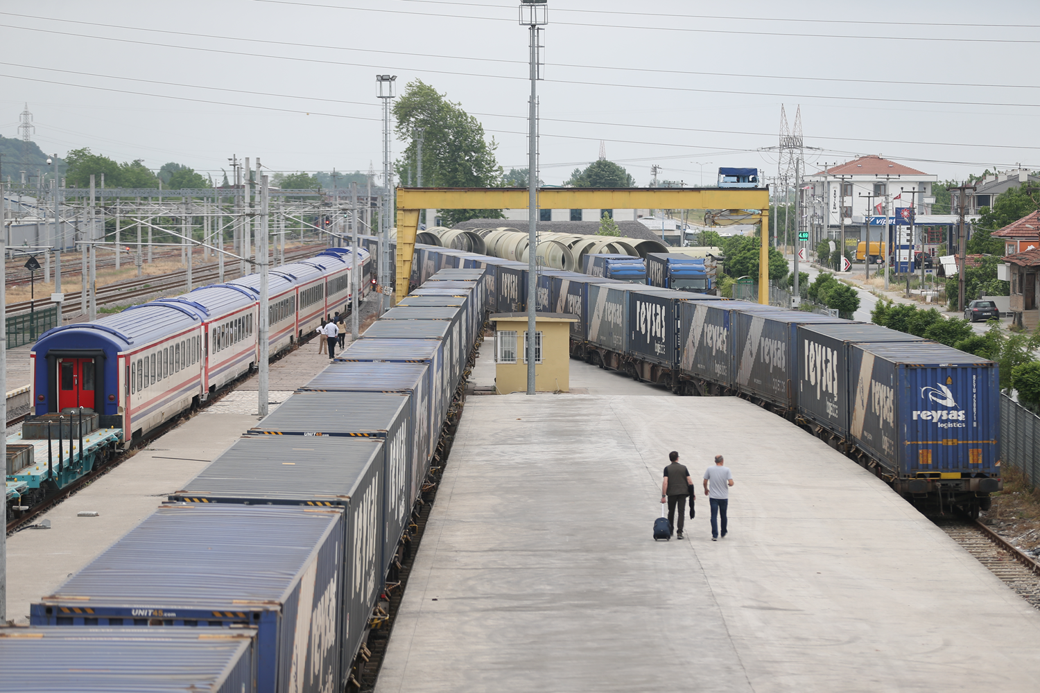 Marmaray ge�i�li ilk ihracat blok treni Sakarya'dan yola ��k�yor