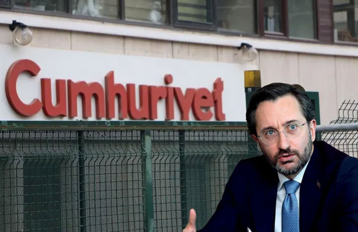 Cumhuriyet'e basn ahlak dersi! Fahrettin Altun itiraf cezasz kalmad