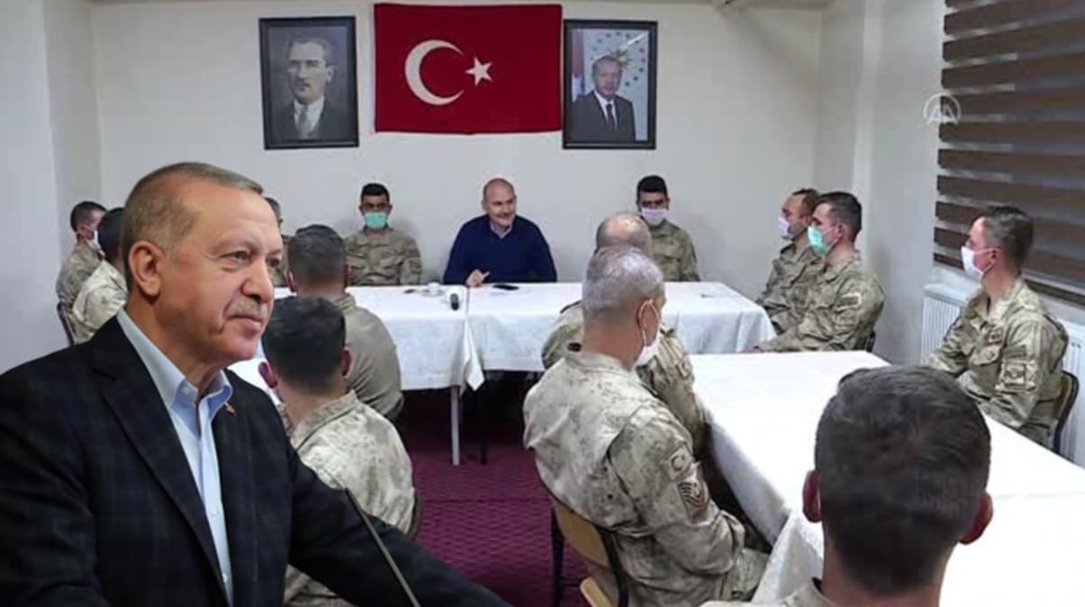 Ba�kan Erdo�an �kiyaka Da�lar�'ndaki Mehmet�i�in bayram�n� kutlad�