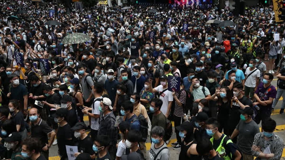 Hong Kong'da in'in yeni gvenlik yasas giriimi protesto edildi 