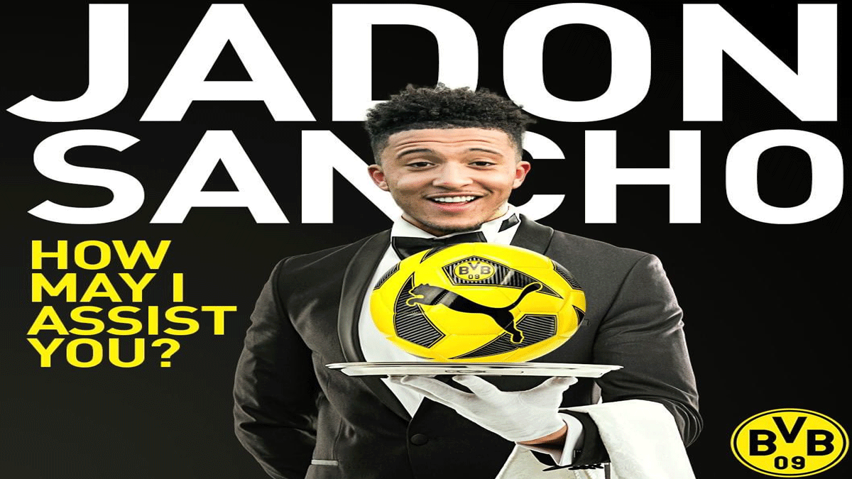 Jadon Sancho, Dortmund asist rekorunu k�rd�