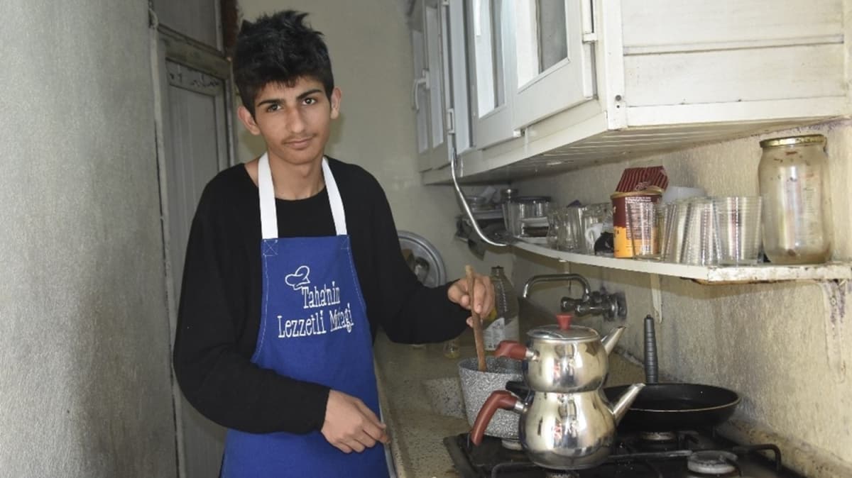 17 yandaki Taha, ky evinde yapt yemeklerle sosyal medya fenomeni haline geldi 