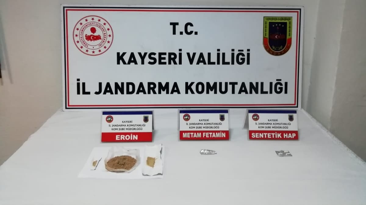 Kayseri'de jandarma ekipleri uyuturucu operasyonu gerekletirdi