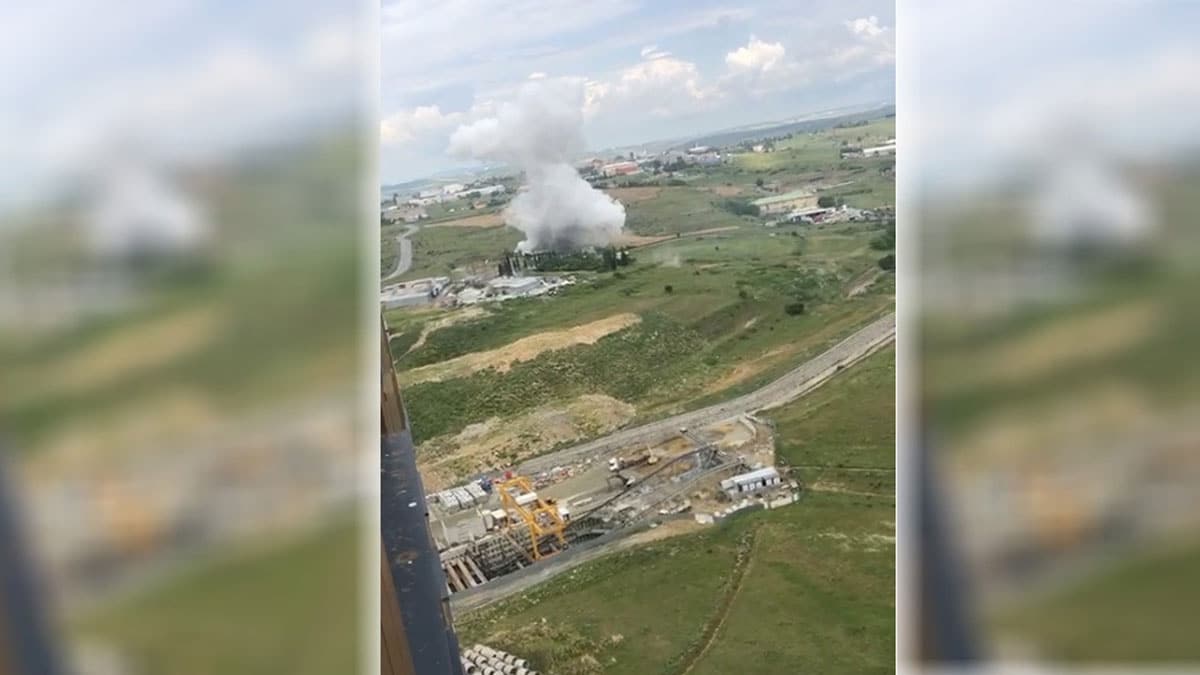 Vatanda�lar deprem zannedip sokaklara d�k�ld�...