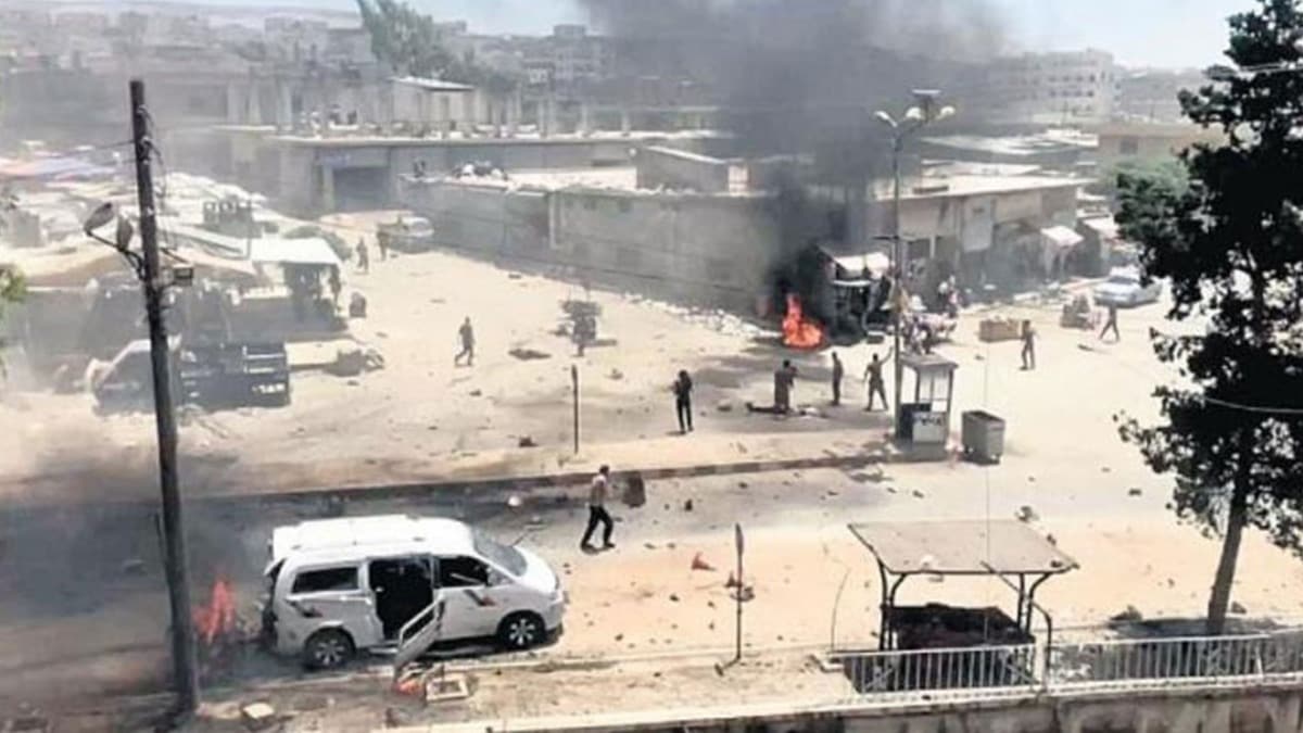 Afrin'de terr saldrs: 5 yaral 