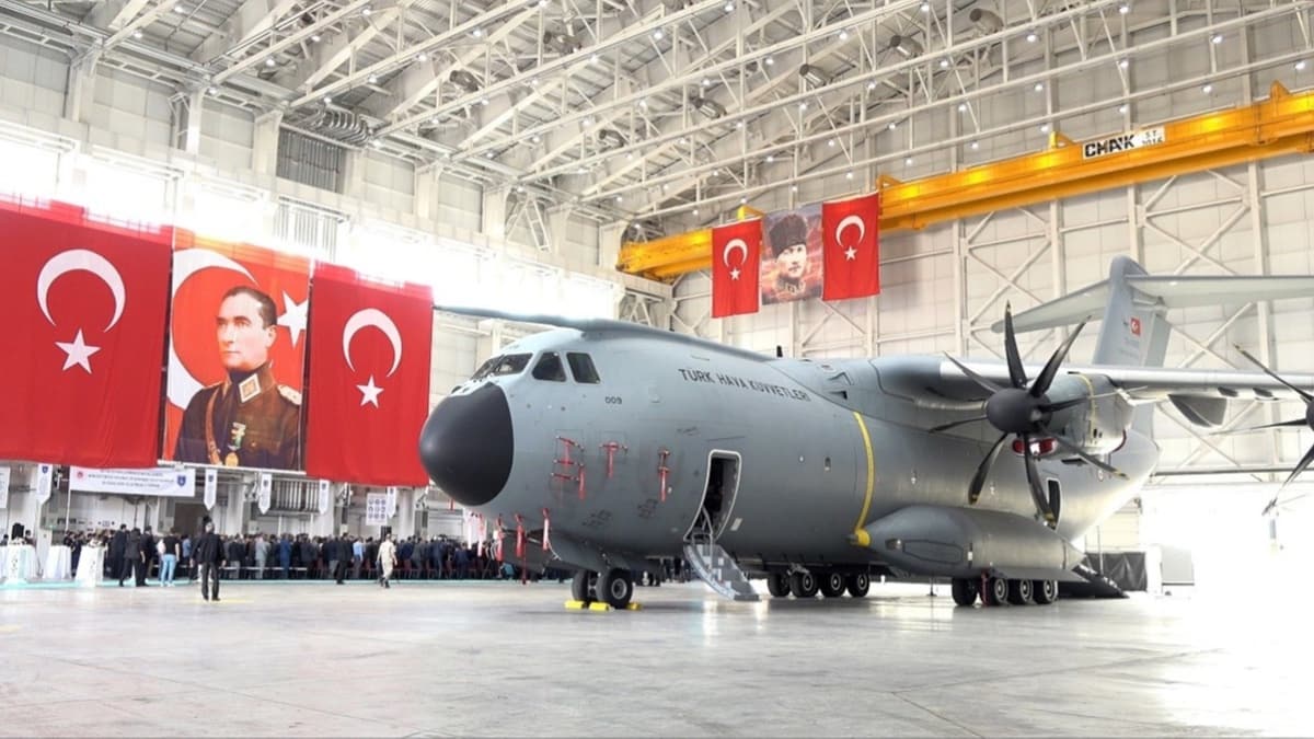 Dikkat eken detay: A400M uann bakmlar Airbus dnda dnyada sadece Kayseri'de yaplyor
