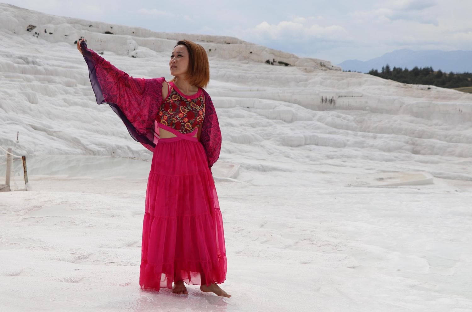 Pamukkale 74 g�n sonra tekrar ziyaret�i kabul etmeye ba�lad�