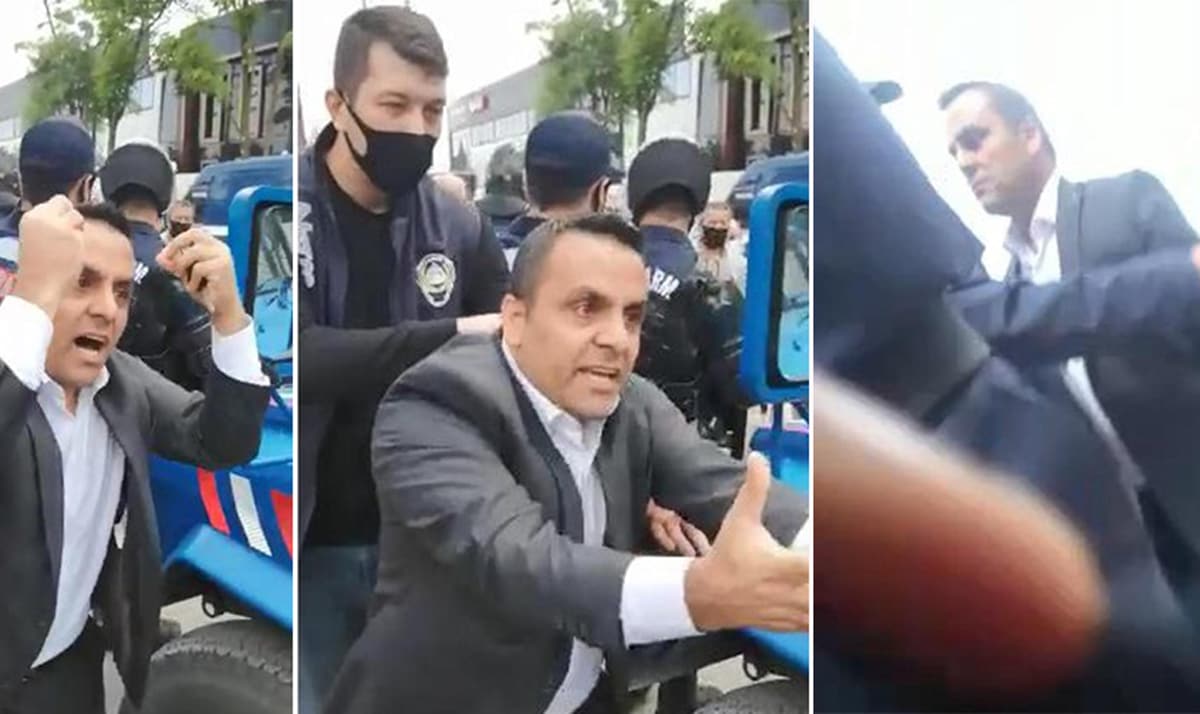 CHP'li meclis �yesi ka�ak yap�n�n y�k�m�n� durdurmaya �al��t�