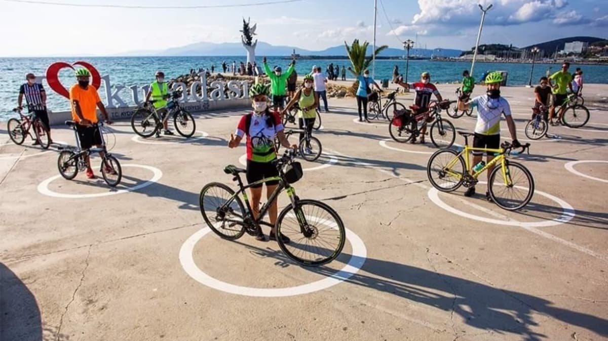 3 Haziran Dnya Bisiklet Gn etkinlii Kuadas'nda gerekleti