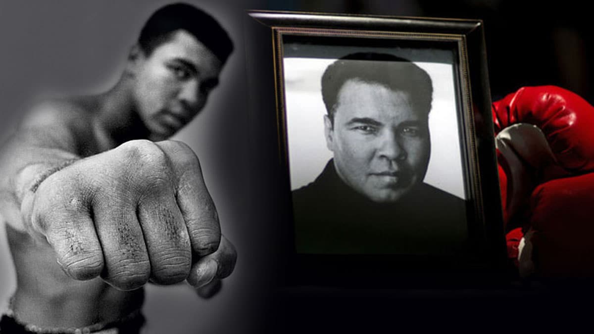 Amerikal� siyahi M�sl�manlar�n sembol� Muhammed Ali an�l�yor...