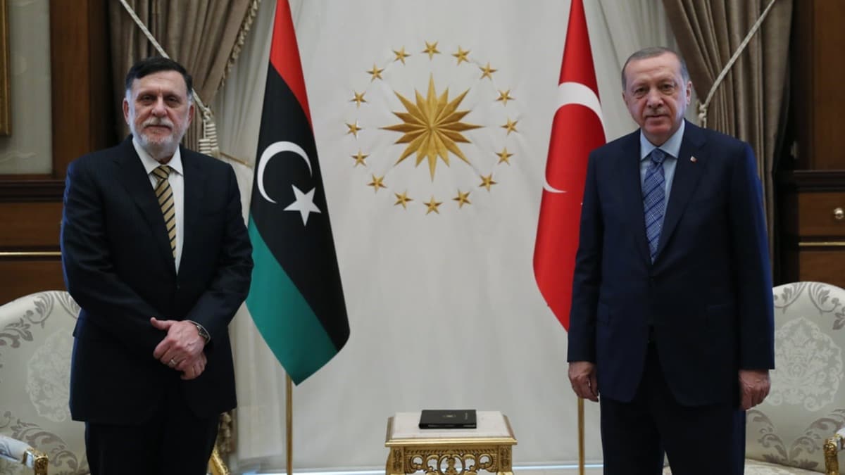Ankara'da kritik Libya zirvesi! Bakan Erdoan, Libya Babakan Fayiz es-Serrac' kabul etti