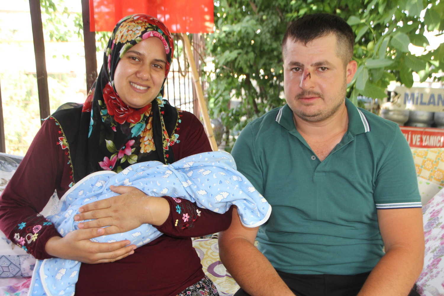 E�inin ge�irdi�i kaza, bebe�inin hayat�n� kurtard�