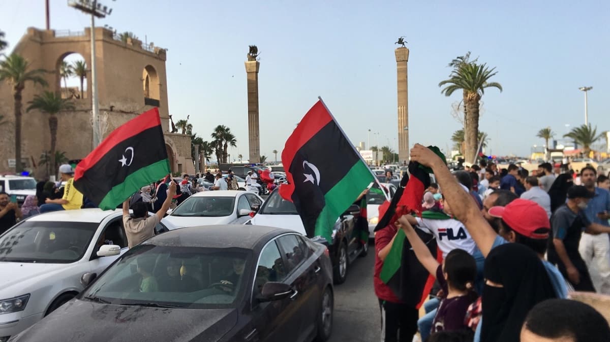 Libyallar Trablus idari snrlarnn kontrol altna alnmasn kutlad 