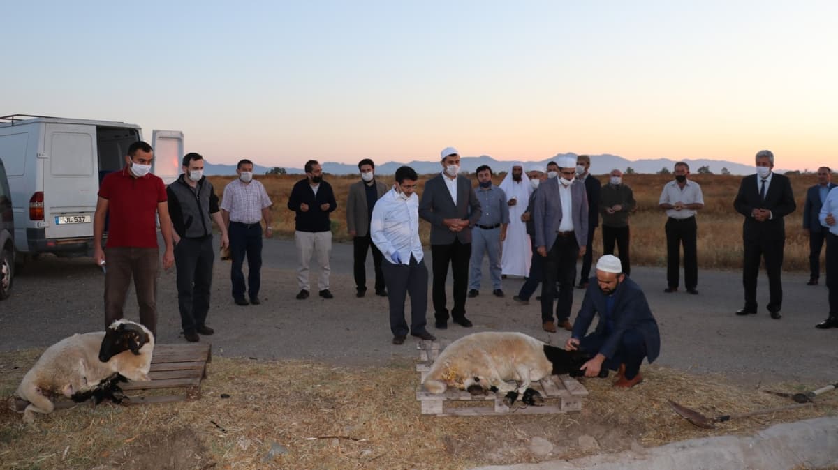KKTC'de kr kurban kesildi
