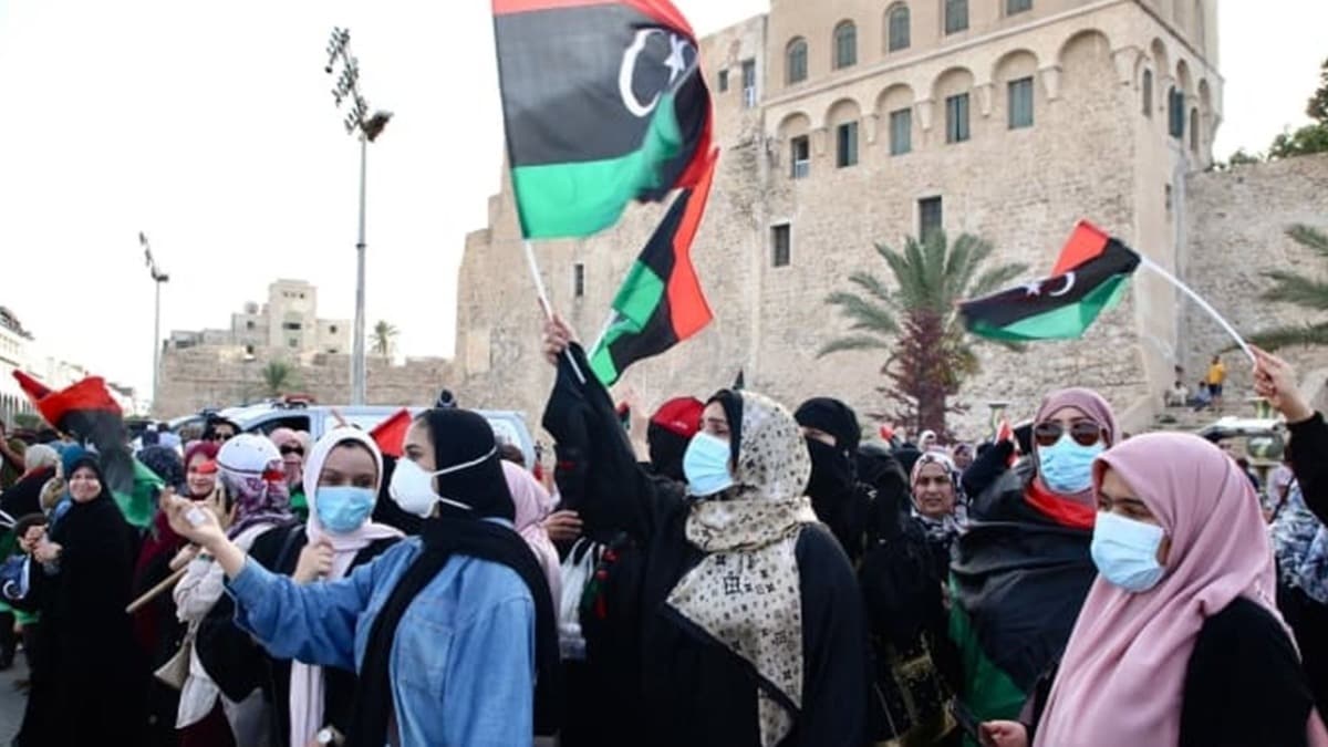 Libyallar Trablus idari snrlarnn kontrol altna alnmasn kutlad 