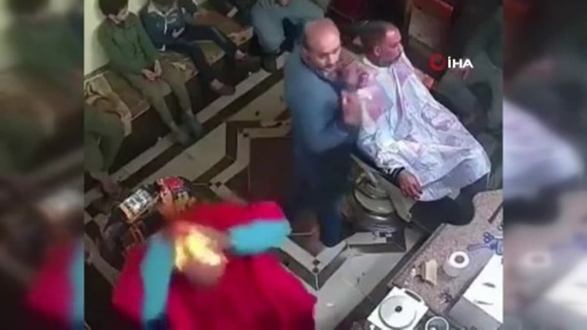 Kendini sterilize etmeye alrken kafasn atee verdi