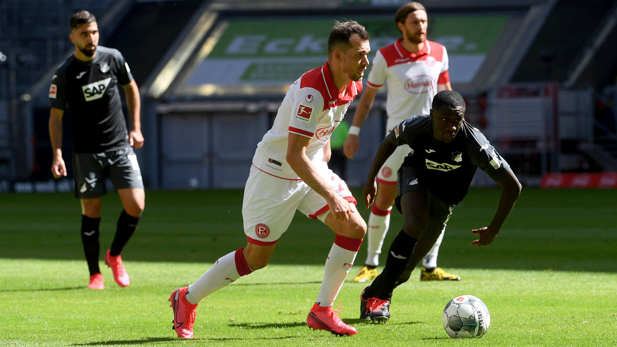 4 gol 1 k�rm�z� kart! D�sseldorf ile Hoffenheim puanlar� payla�t�