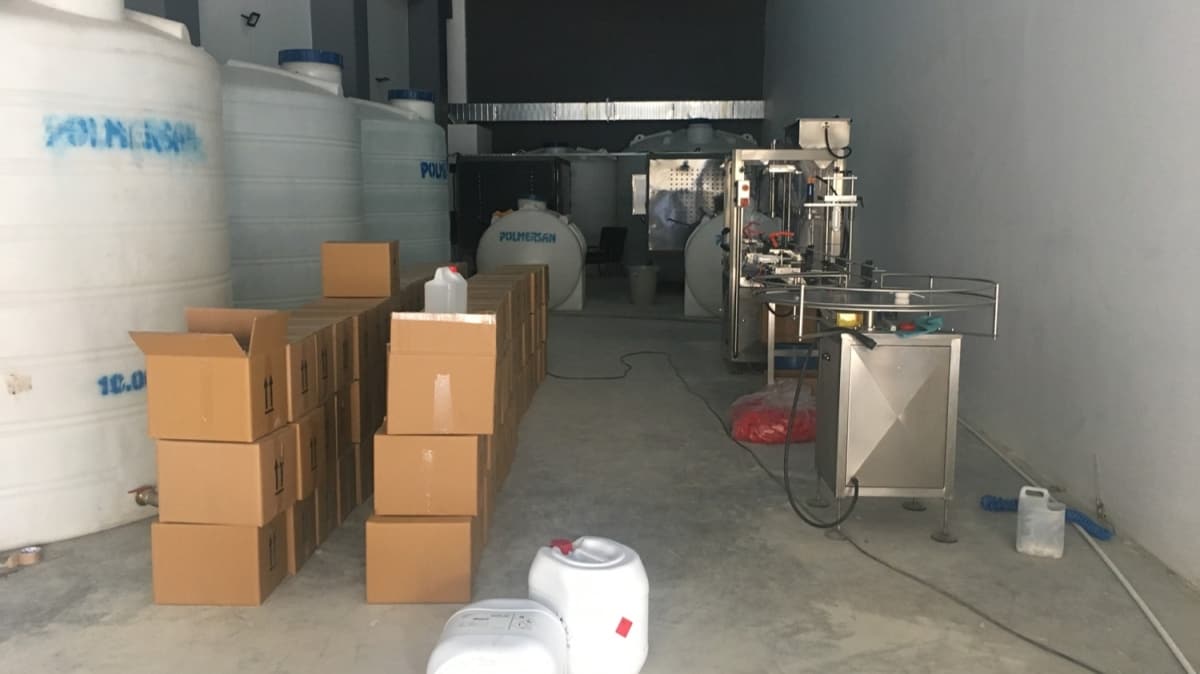 47 ton metil alkol ele geirildi 