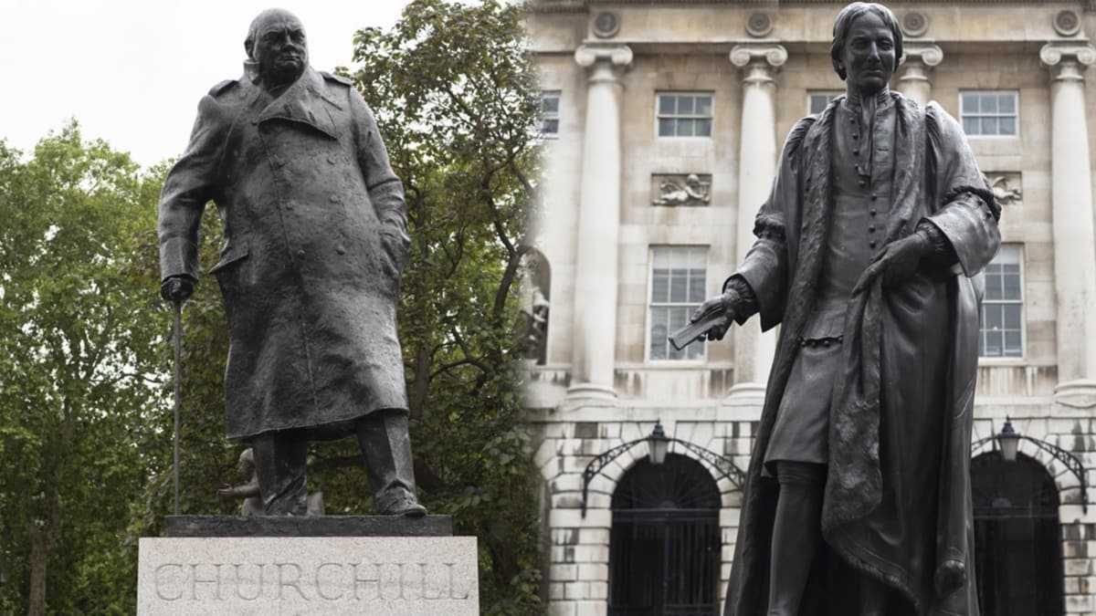Londra'da Winston Churchill ve Thomas Guy heykellerinin kaldrlmas talep ediliyor