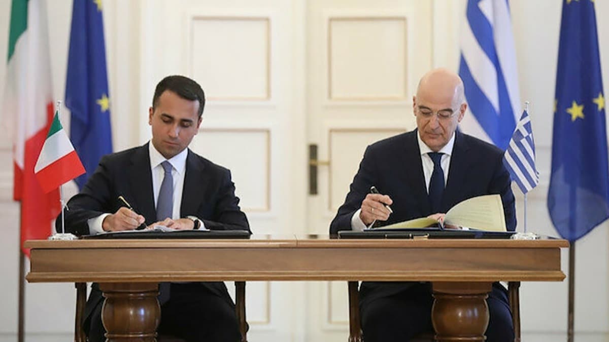 Yunanistan-talya anlamasnda arpc ayrnt: Atina hukuksuz taleplerini kantlam oldu!