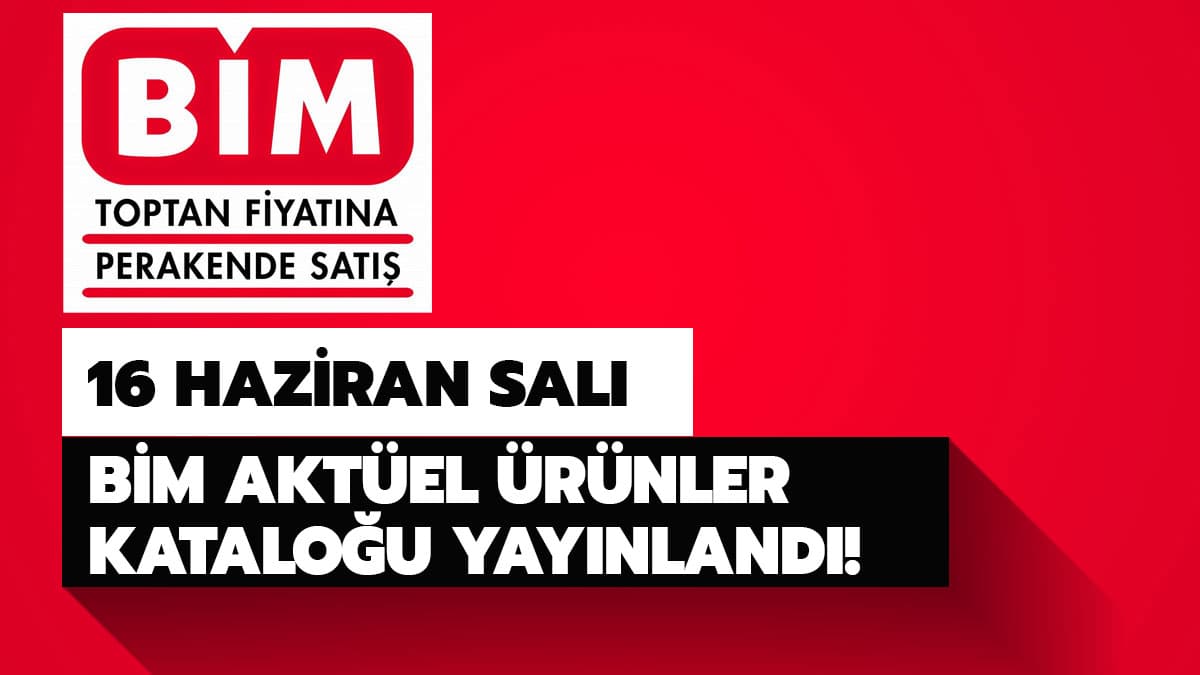 B�M'e Sal� g�n� neler geliyor? 16 Haziran 2020 B�M akt�el �r�nler katalo�u yay�nland�