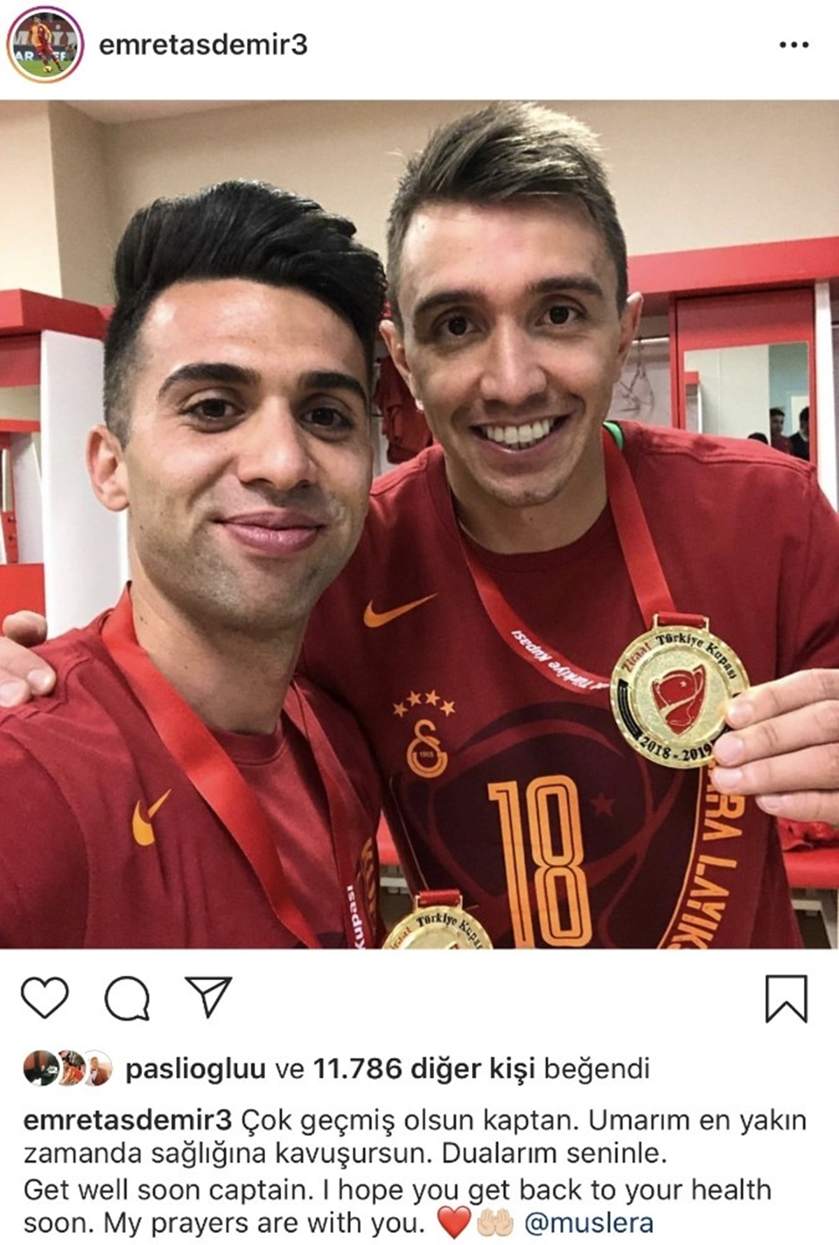 Emre Ta�demir'den Andone ve Muslera mesaj�