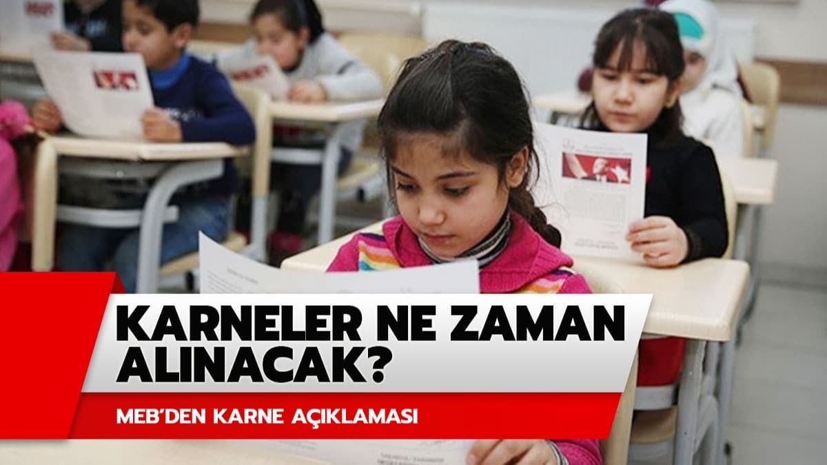 Karne alnacak m? Karneler ne zaman alnacak 2020? MEB'den karne aklamas