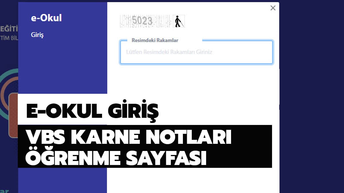 E Okul karne notlar� sorgulama! E Okul VBS karne notlar� (E-okul giri� sayfas�)