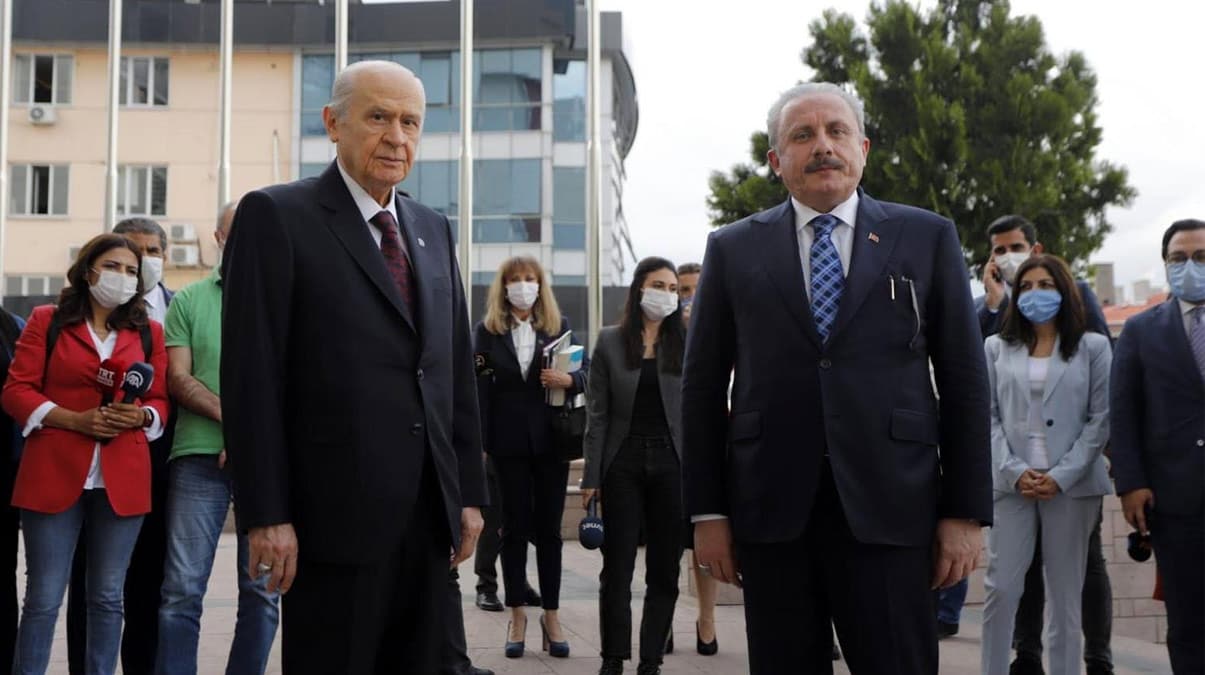 TBMM Ba�kan� �entop, MHP Genel Ba�kan� Bah�eli'yi ziyaret etti