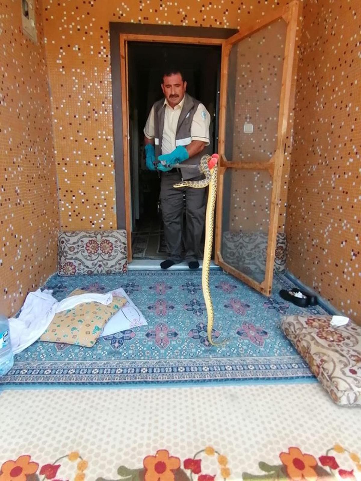 Korkun�! Ekipler yakalamak i�in bir saat ter d�kt�