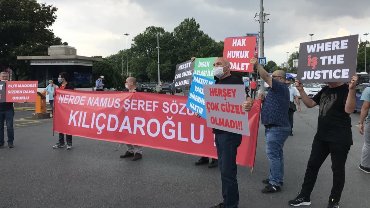 SPARK'tan kartlan iiler, BB nnde protesto gsterisi yapt