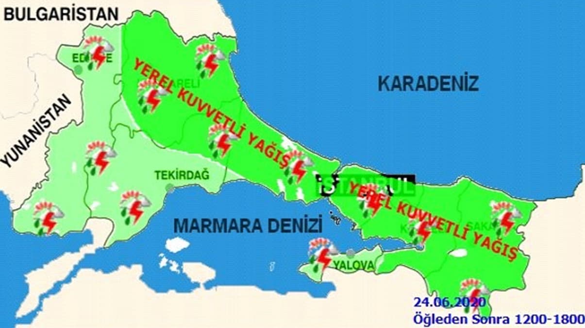 Meteoroloji'den kuvvetli ya���, sel ve hortum uyar�s�!