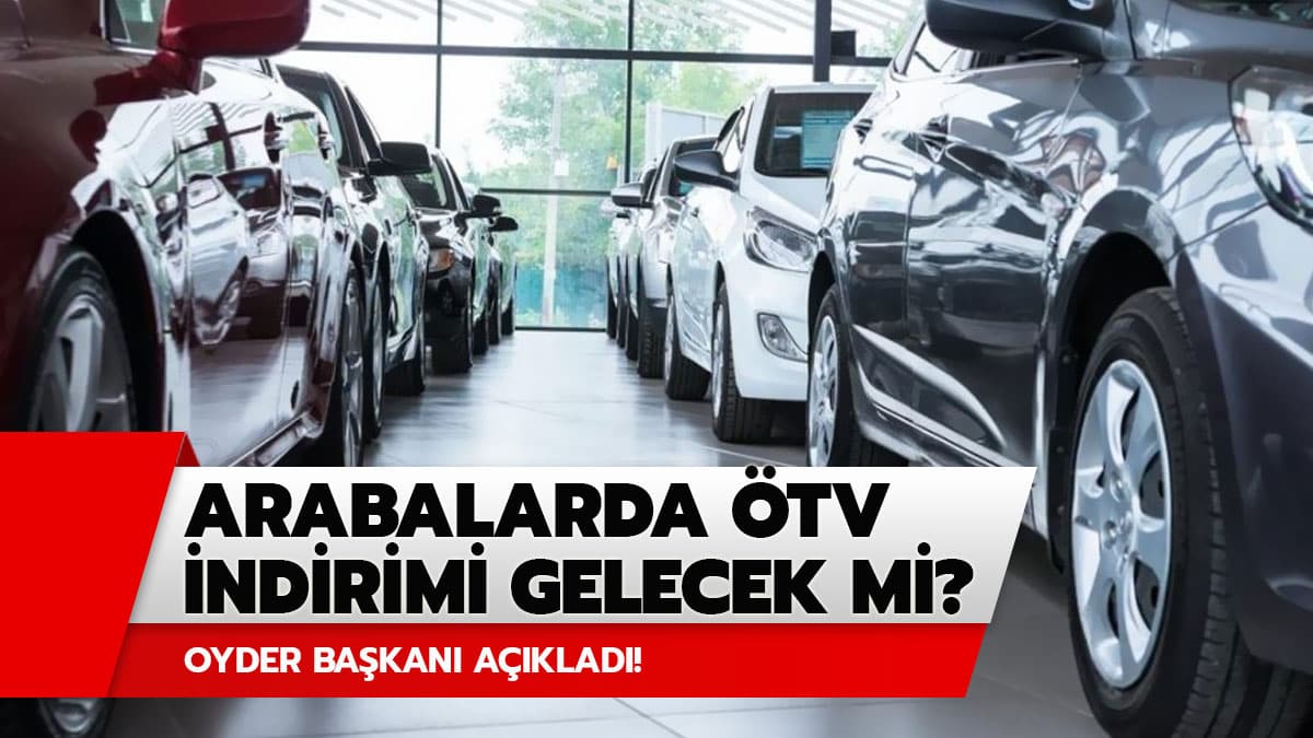 TV indirimi 2020 gelecek mi? Arabalarda TV decek mi? OYDER Bakan aklad