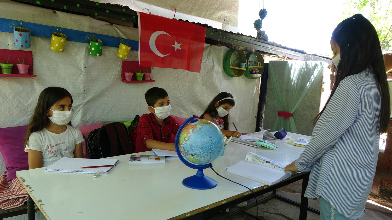 Okullar�n� �ok �zleyince �areyi b�yle buldular!