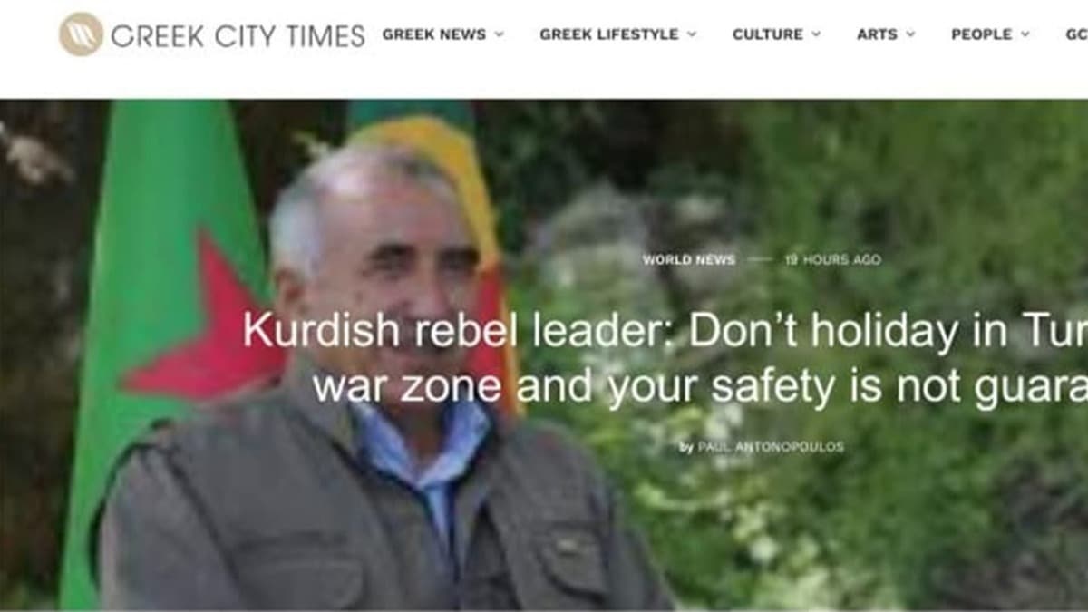 Bunu da yaptlar! Yunan medyasndan PKK propagandas