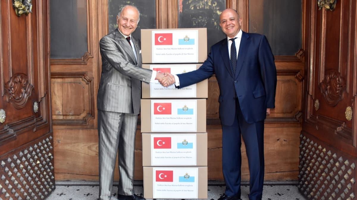 Trkiye'den San Marino'ya ''maske'' yardm