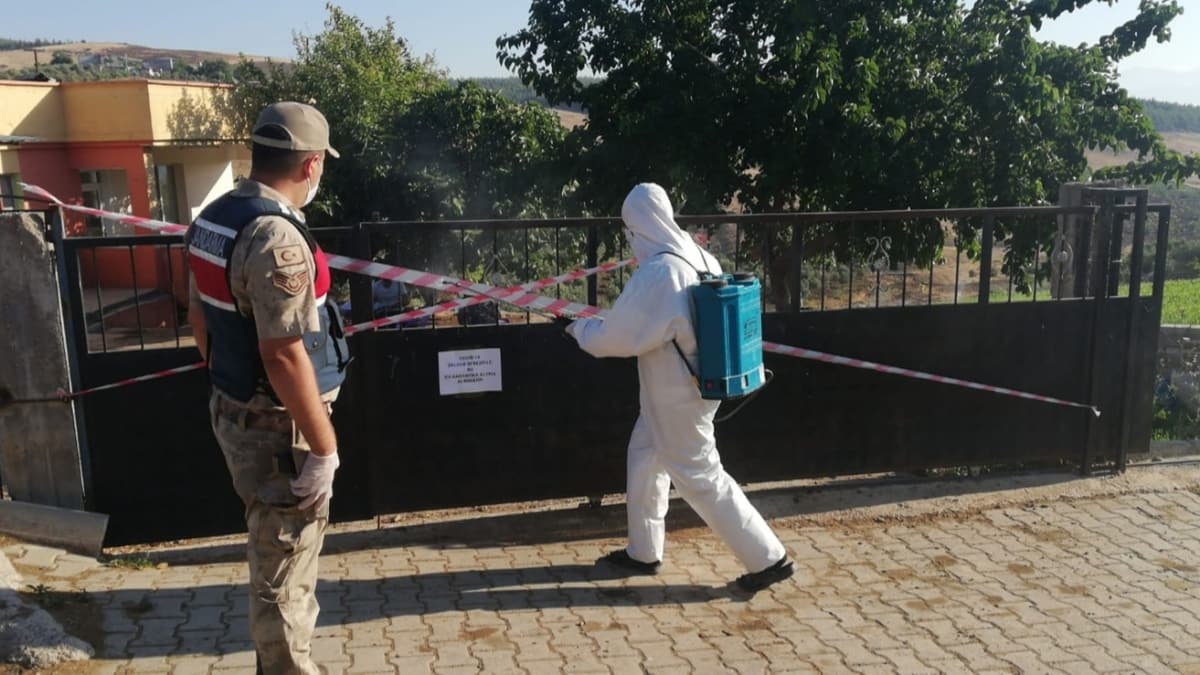 Gaziantep'te 6 ev koronavirs tedbirleri nedeniyle karantinaya alnd 