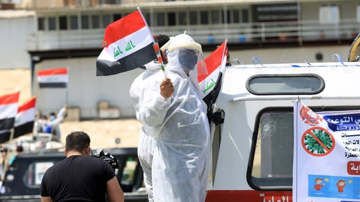 Irak'ta koronavirs kabusu! Salk Bakan ''4 haftalk tam sokaa kma yasa'' nerdi