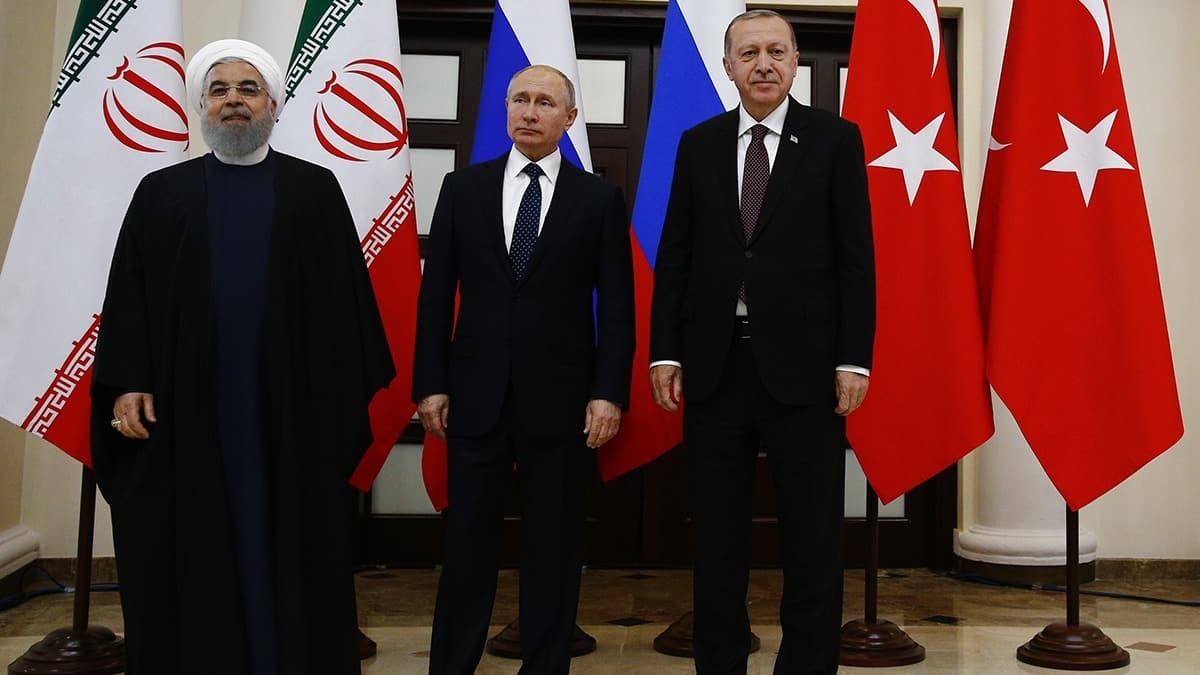 Cumhurbakan Erdoan, Putin ve Ruhani yarn Suriye'yi grecek